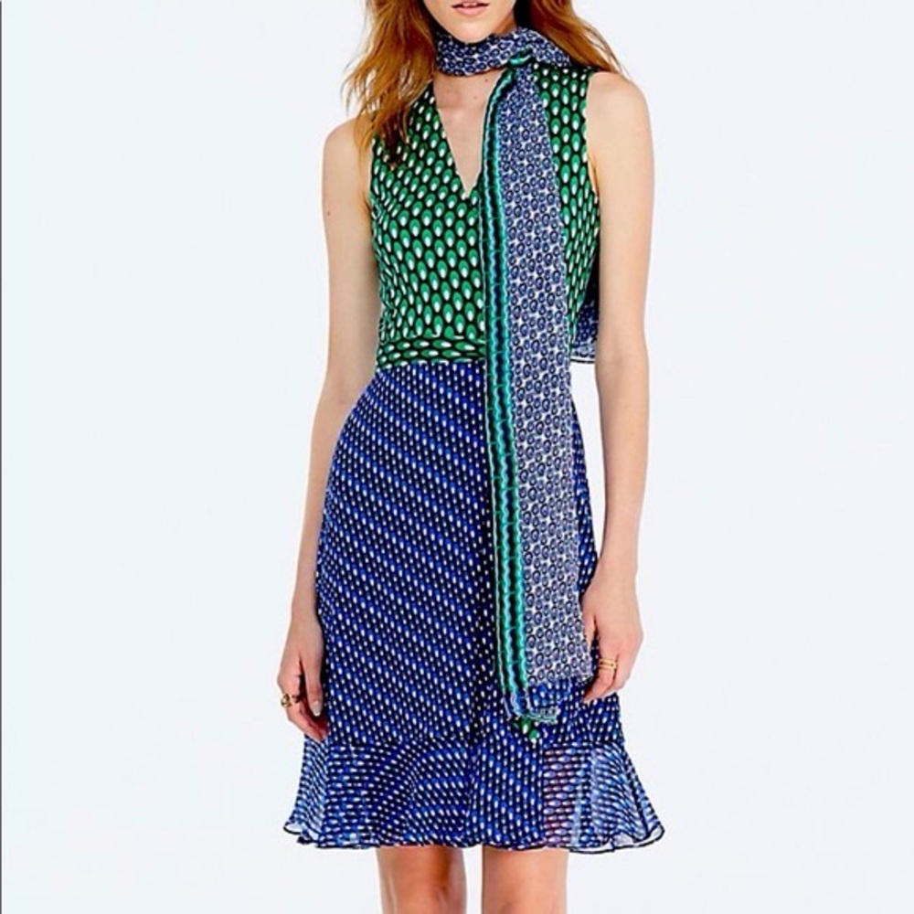 Diane Von Furstenberg wrap Bethanie silk Dress 8